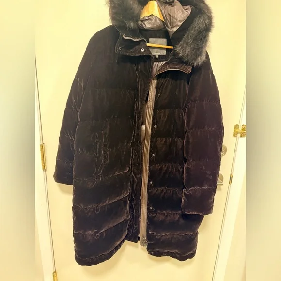 Massimo Dutti Dark Brown Puffer Jacket - Picture 5 of 11